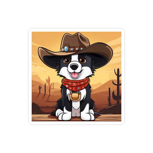 PugMug Custom Border Collie Sticker