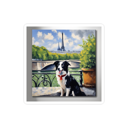 PugMug Custom Border Collie Sticker