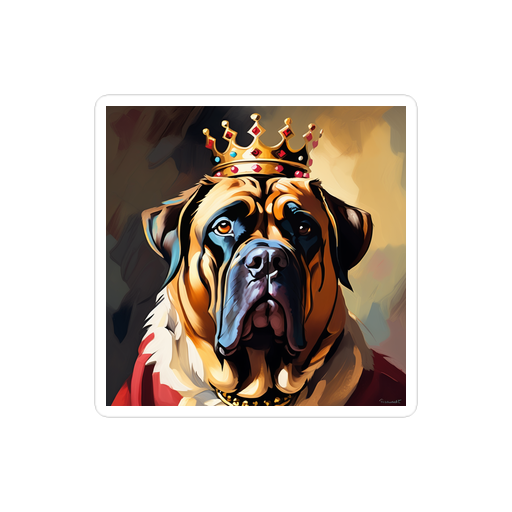 PugMug Custom Mastiff Sticker