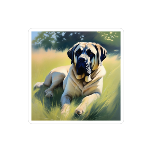 PugMug Custom Mastiff Sticker