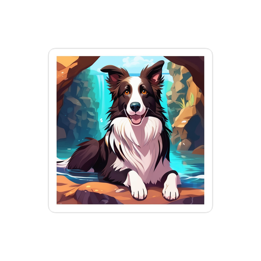 PugMug Custom Border Collie Sticker