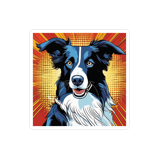 PugMug Custom Border Collie Sticker