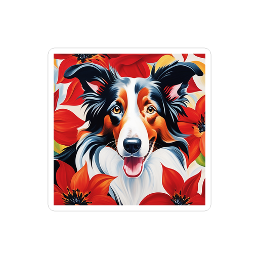 PugMug Custom Border Collie Sticker