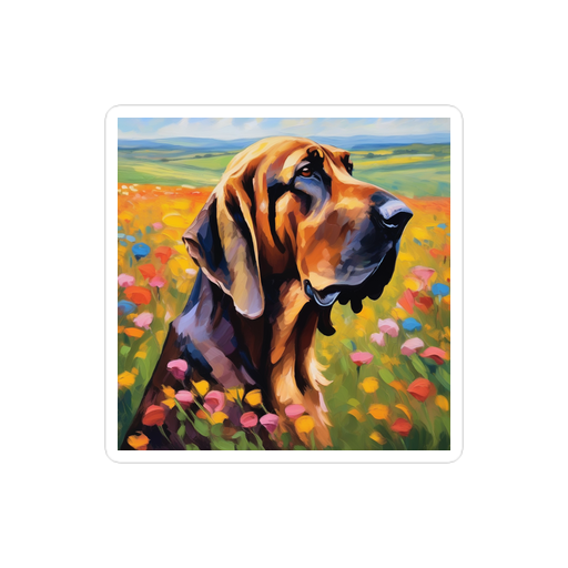 PugMug Custom Bloodhound Sticker