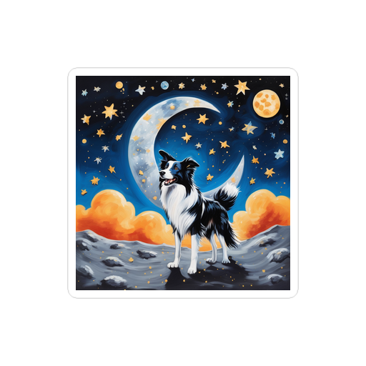 PugMug Custom Border Collie Sticker