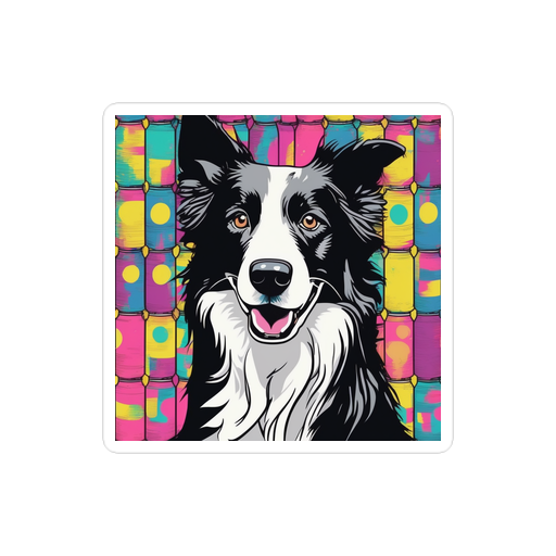 PugMug Custom Border Collie Sticker