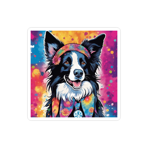 PugMug Custom Border Collie Sticker