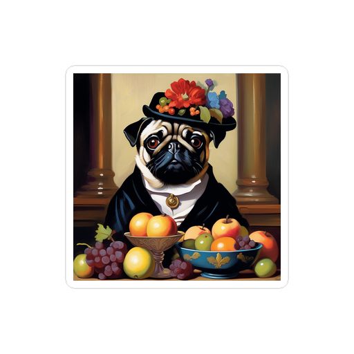 PugMug Custom Pug Sticker