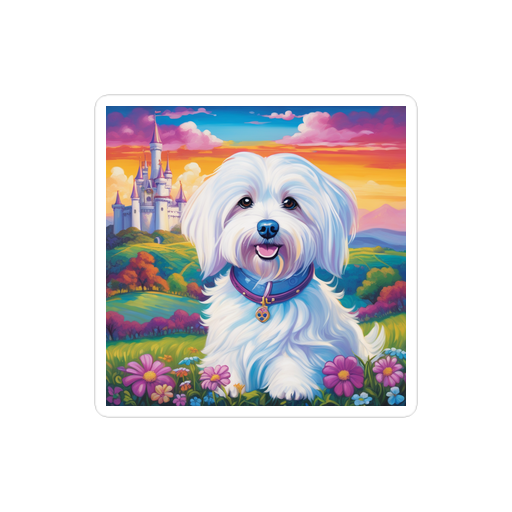 PugMug Custom White Havanese Dog Sticker