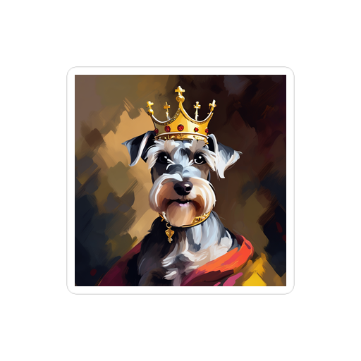 PugMug Custom Miniature Schnauzer Sticker