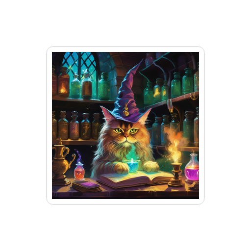 PugMug Custom Tabby Persian Cat Sticker