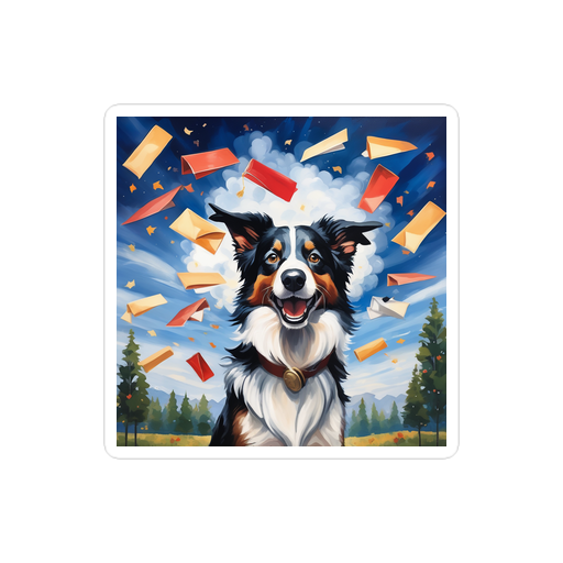 PugMug Custom Border Collie Sticker