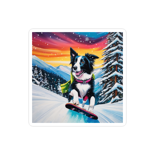 PugMug Custom Border Collie Sticker