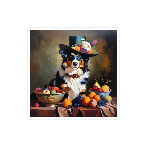 PugMug Custom Australian Shepherd Dog Sticker