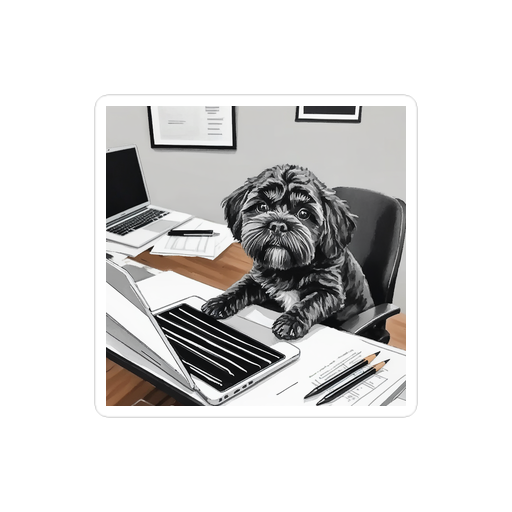 PugMug Custom Lily Sticker