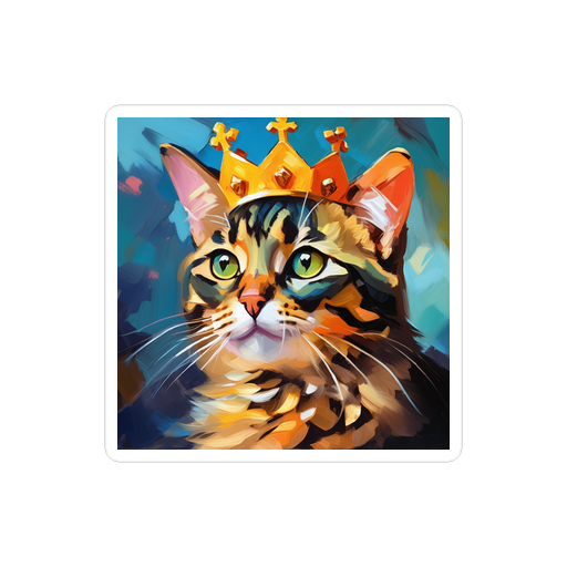 PugMug Custom Tabby Exotic Cat Sticker