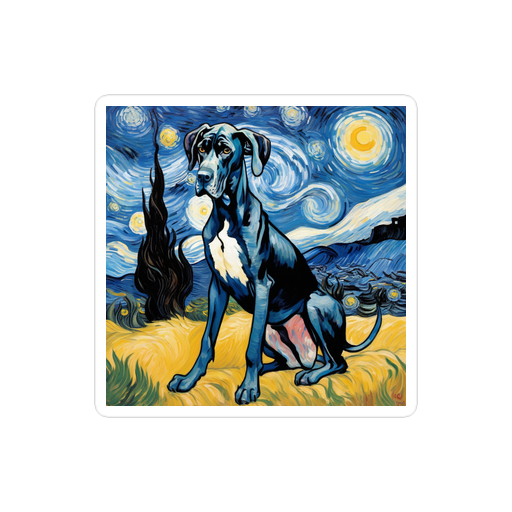 PugMug Custom Great Dane Sticker