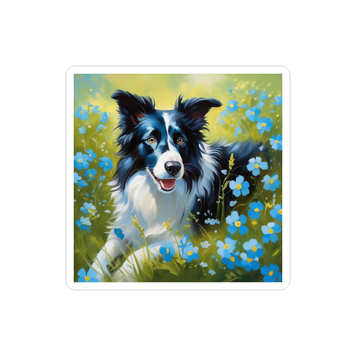 PugMug Custom Border Collie Sticker