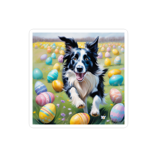 PugMug Custom Border Collie Sticker