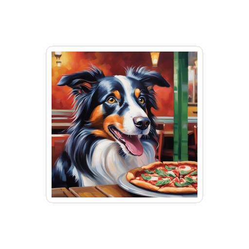 PugMug Custom Border Collie Sticker