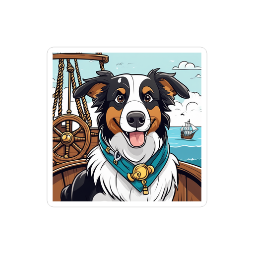 PugMug Custom Border Collie Sticker