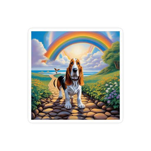 PugMug Custom Basset Hound Sticker