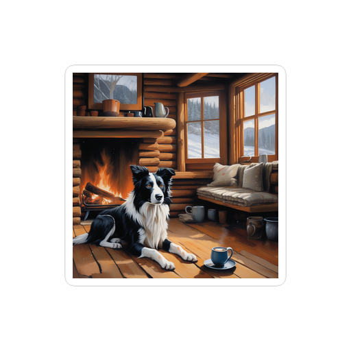 PugMug Custom Border Collie Sticker