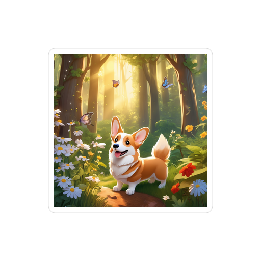 PugMug Custom Pembroke Welsh Corgi Sticker