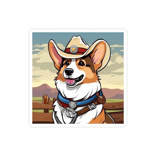 PugMug Custom Pembroke Welsh Corgi Sticker