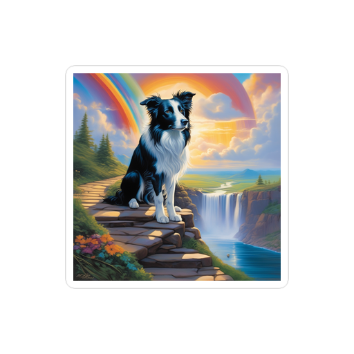 PugMug Custom Border Collie Sticker
