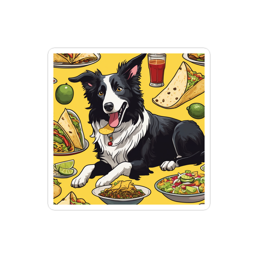 PugMug Custom Border Collie Sticker