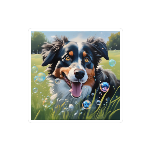 PugMug Custom Miniature American Shepherd Sticker