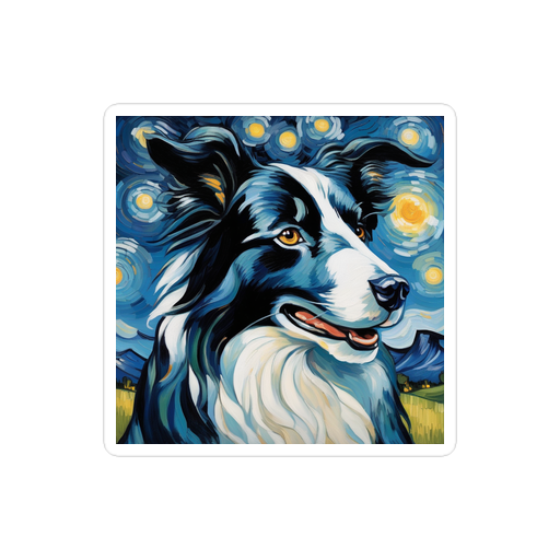 PugMug Custom Border Collie Sticker