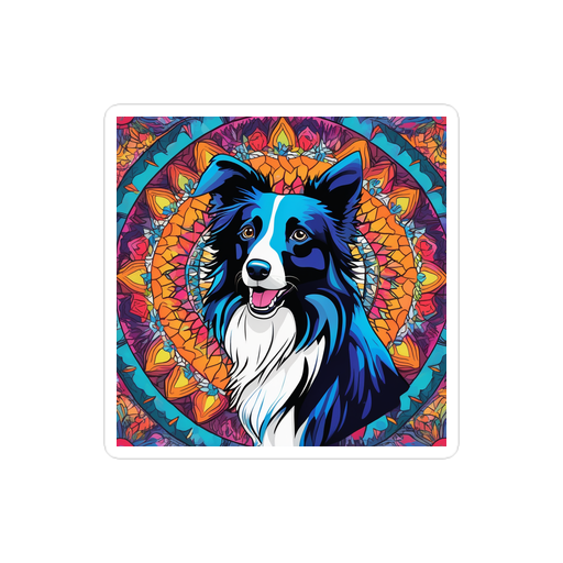 PugMug Custom Border Collie Sticker