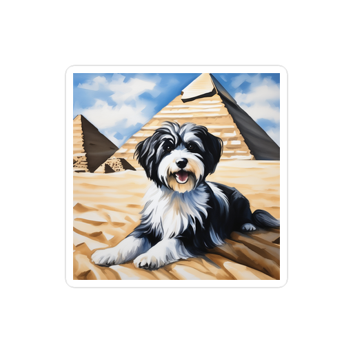 PugMug Custom Black-and-white Havanese Dog Sticker