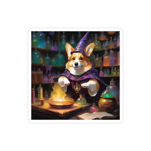 PugMug Custom Pembroke Welsh Corgi Sticker