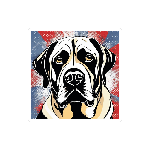 PugMug Custom Mastiff Sticker
