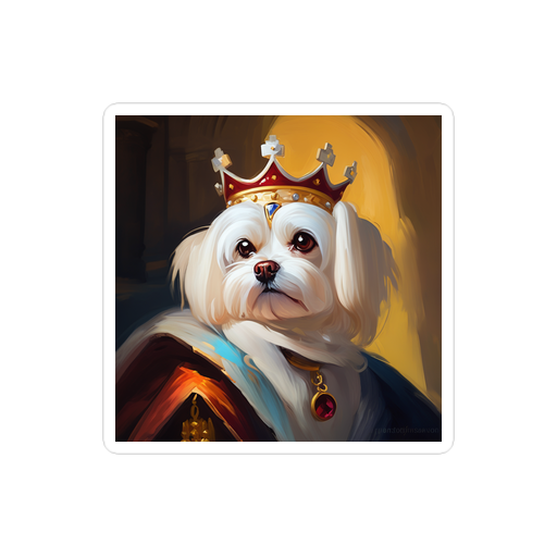 PugMug Custom Maltese Dog Sticker