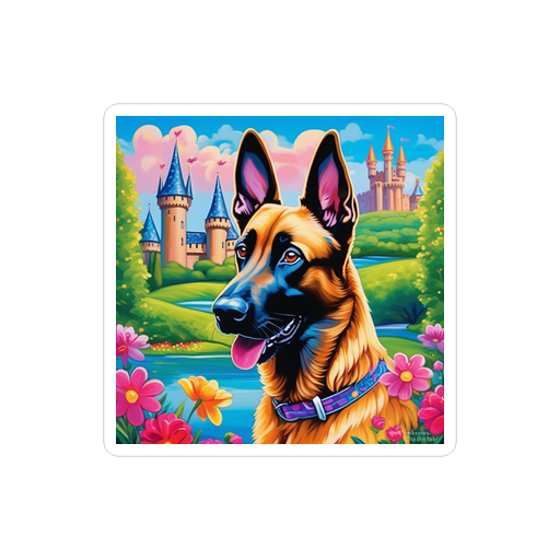 PugMug Custom Belgian Malinois Sticker