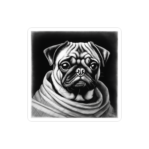 PugMug Custom Pug Sticker