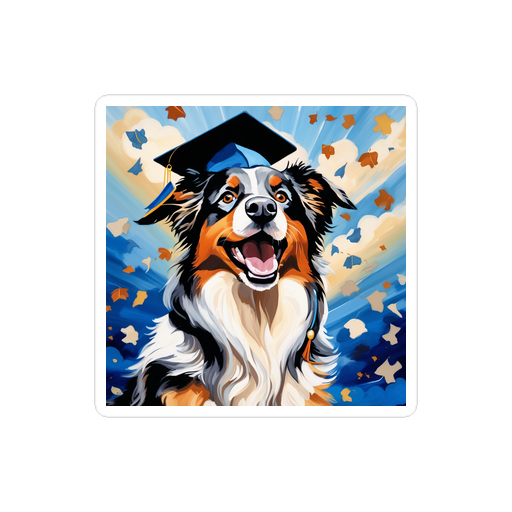 PugMug Custom Australian Shepherd Dog Sticker