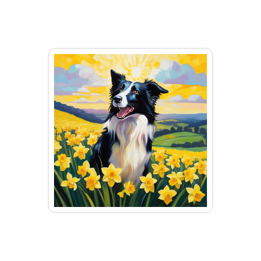 PugMug Custom Border Collie Sticker