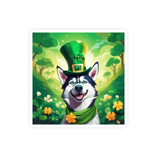 PugMug Custom Siberian Husky Sticker