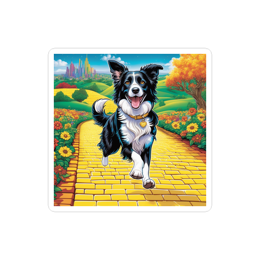 PugMug Custom Border Collie Sticker