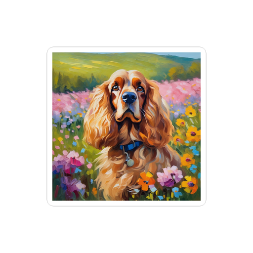 PugMug Custom Cocker Spaniel Sticker