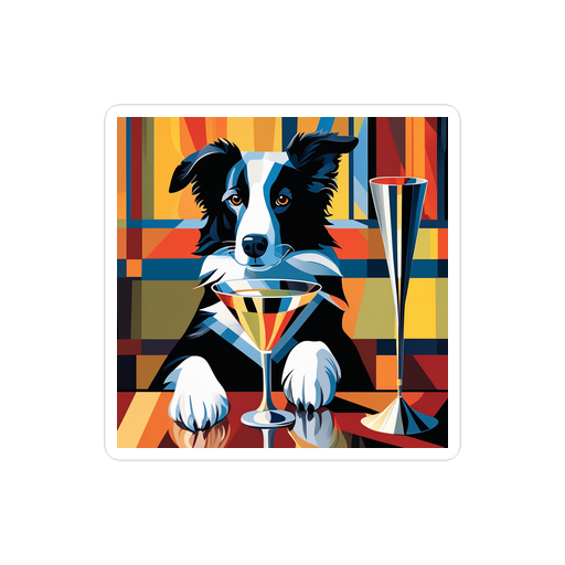 PugMug Custom Border Collie Sticker