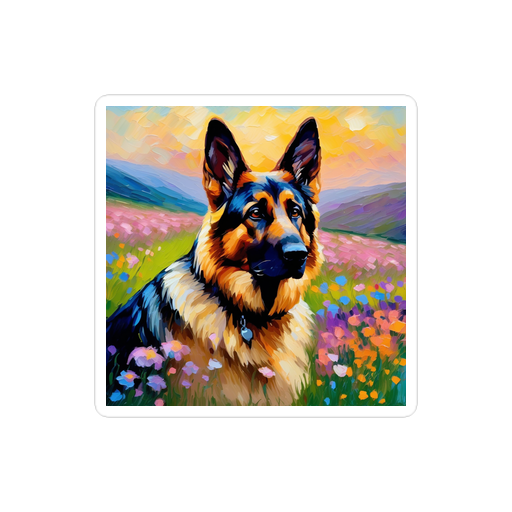 PugMug Custom German Shepherd Dog Sticker
