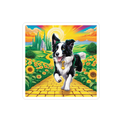 PugMug Custom Border Collie Sticker