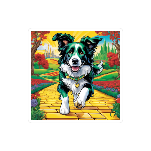 PugMug Custom Border Collie Sticker