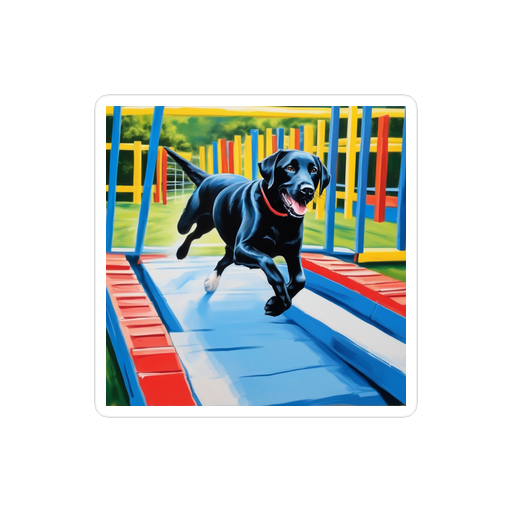 PugMug Custom Black Labrador Retriever Sticker